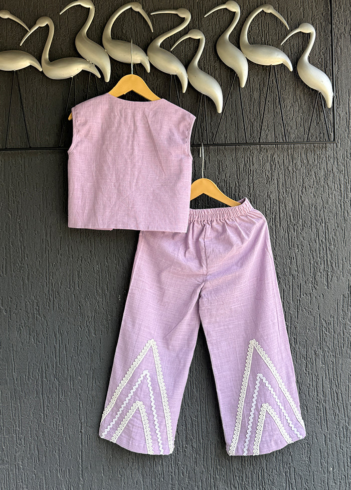 2 Pc Lavender Silk Cord set - Image 3