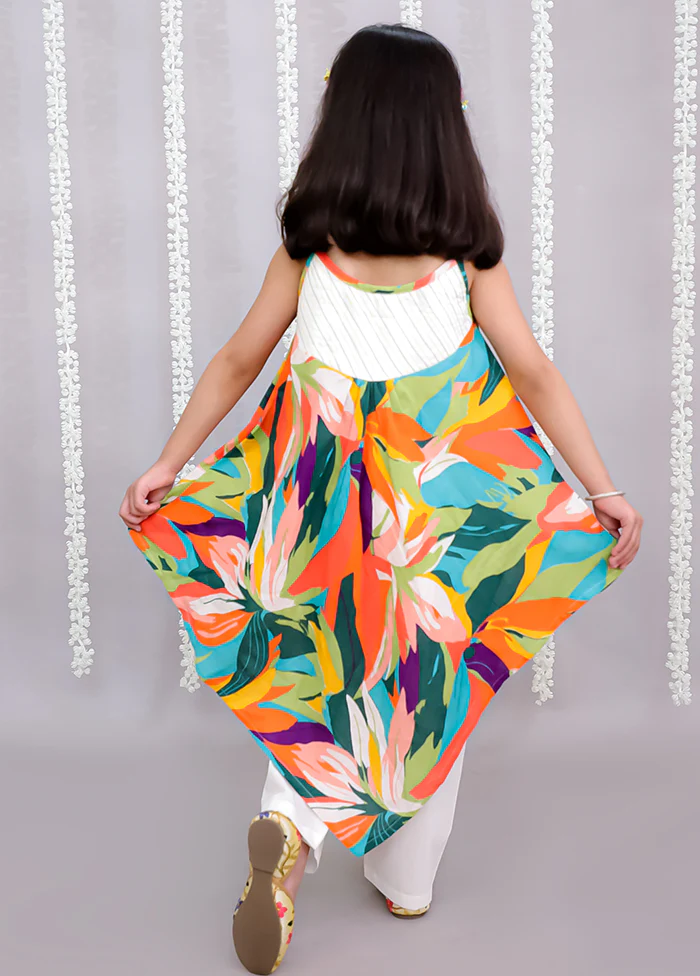 2 Pc Multicolor Cotton Kurti Set - Image 3