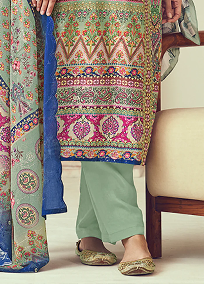 3 Pc Multicolor Cotton Suit Set - Image 3