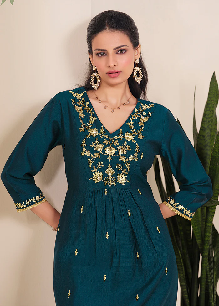 3 Pc Purple Silk Suit Set - Image 2