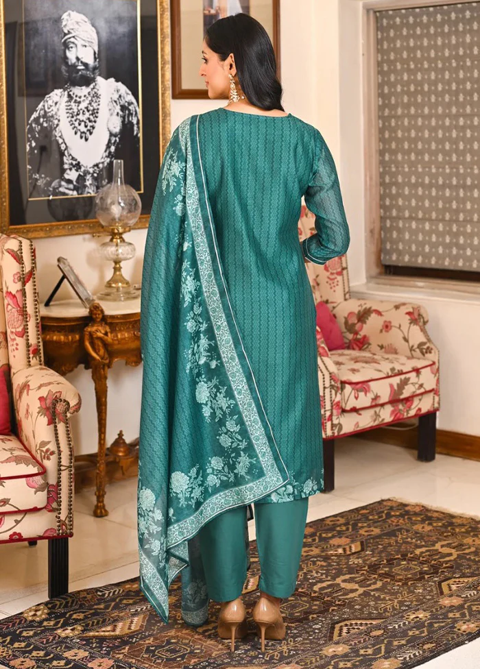 3 Pc Rama Readymade Rayon Dupatta Suit Set - Image 2