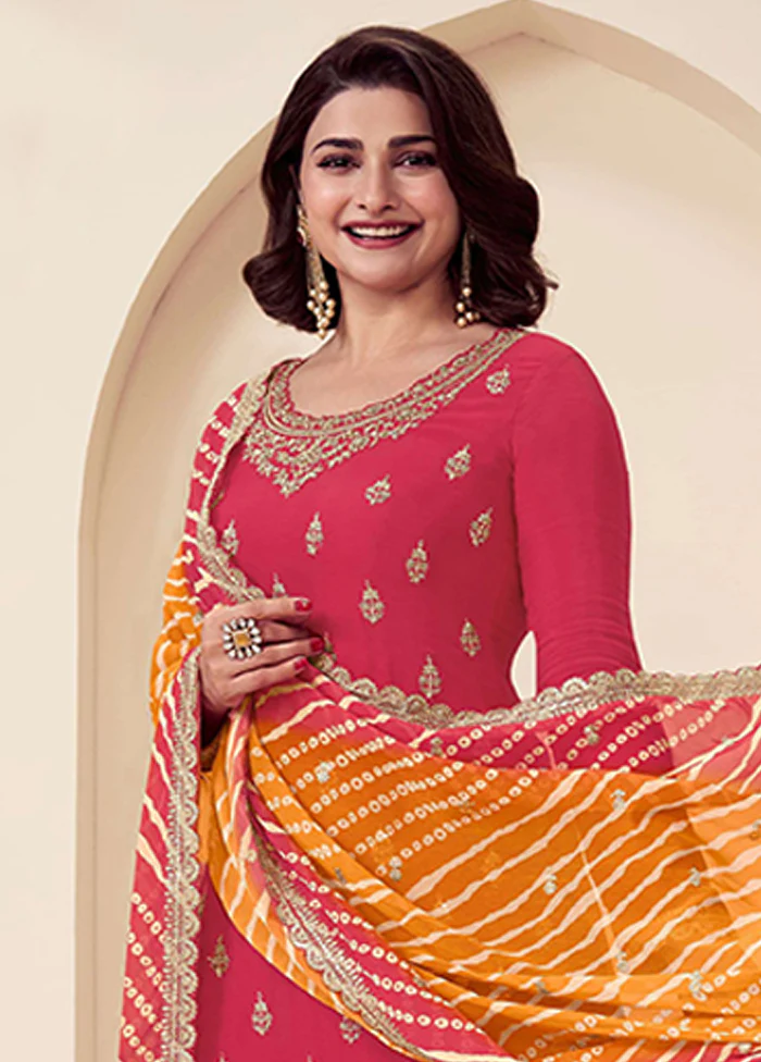 3 Pc Red Silk Suit Set - Image 2