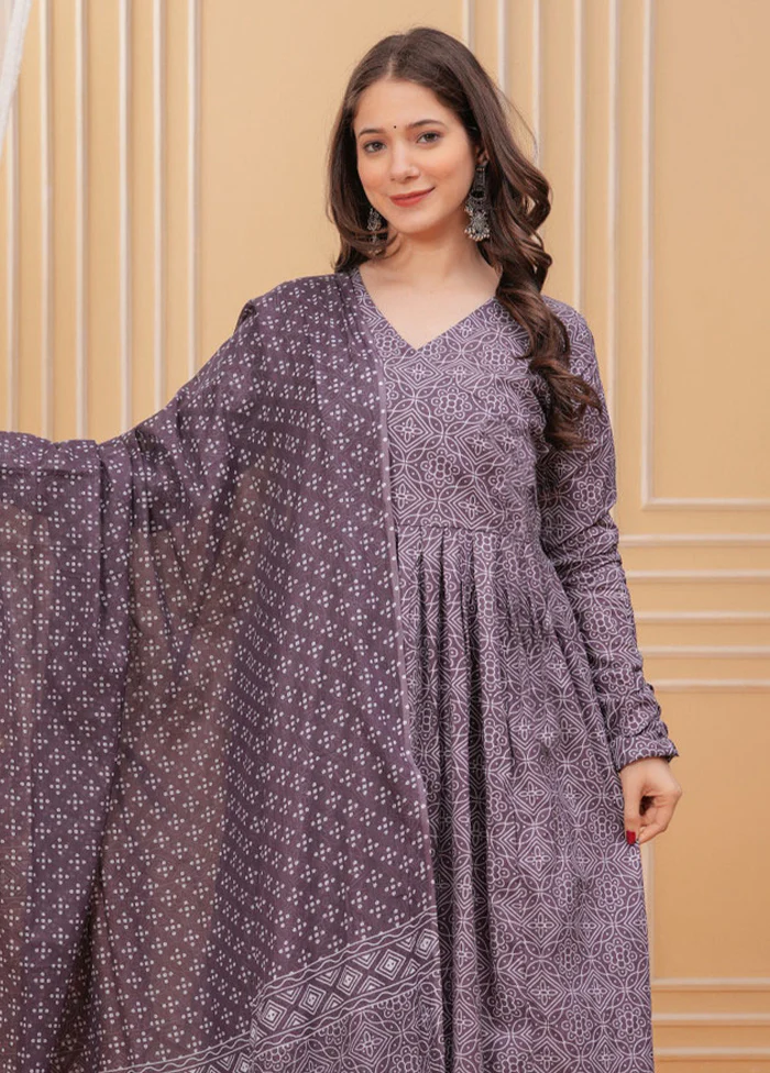 3 Pc Wine Silk Suit Set - Image 2