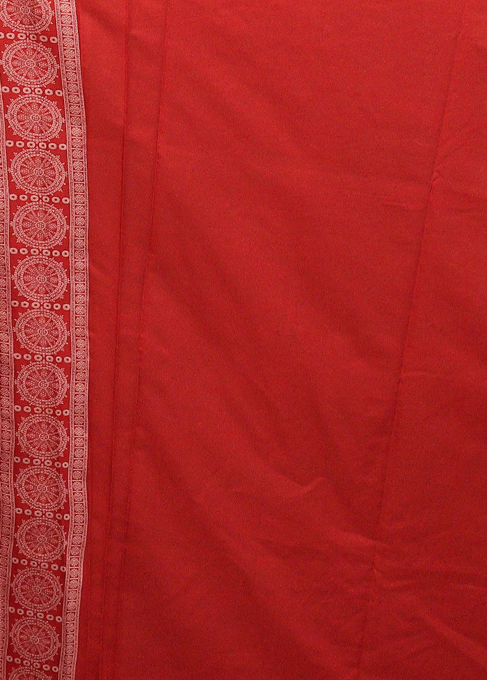 Black Bomkai Silk Saree Without Blouse Piece - Image 5