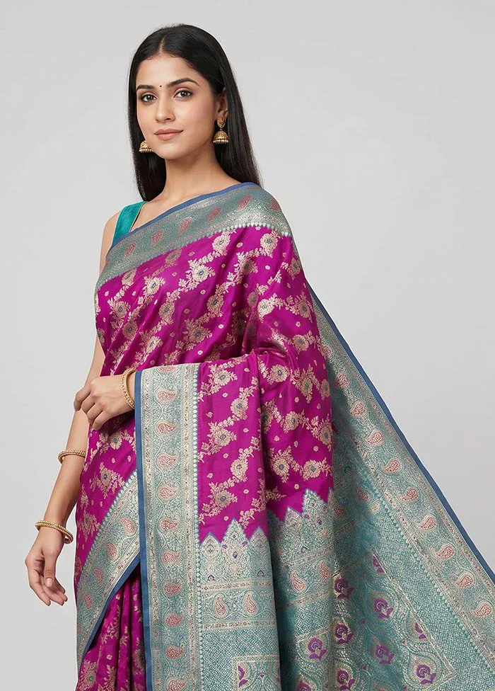 Black Dupion Silk Saree With Blouse Piece - Image 2