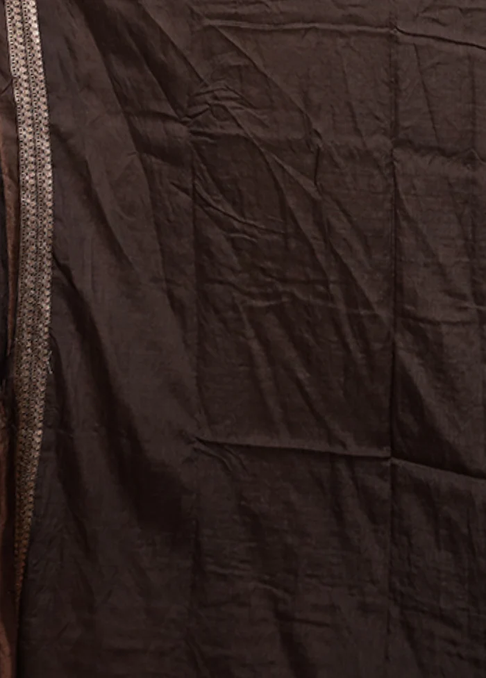 Black Georgette Saree With Blouse Piece - Image 5