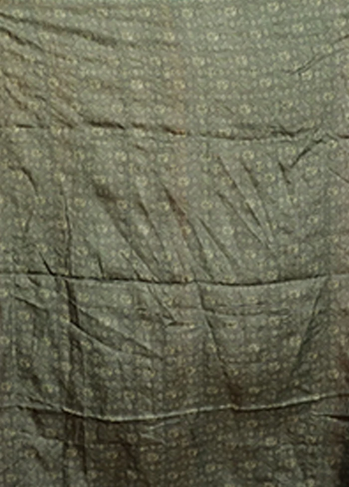 Black Handloom Matka Pure Silk Saree With Blouse Piece - Image 5