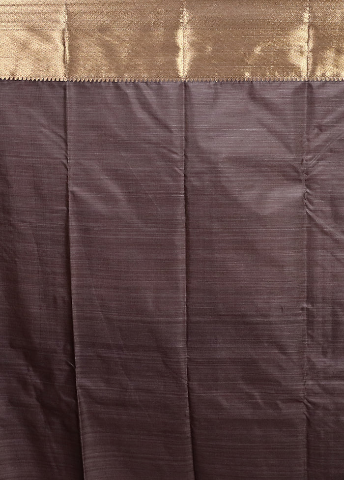 Black Kanjivaram Silk Saree With Blouse Piece - Image 5