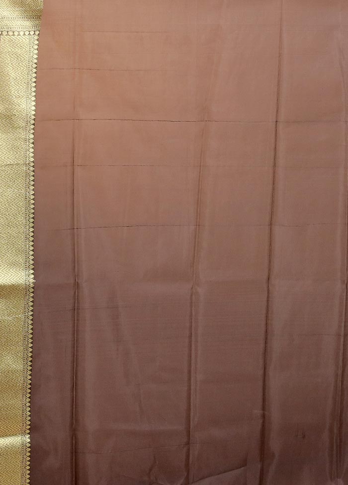 Black Kora Silk Saree With Blouse Piece - Image 5
