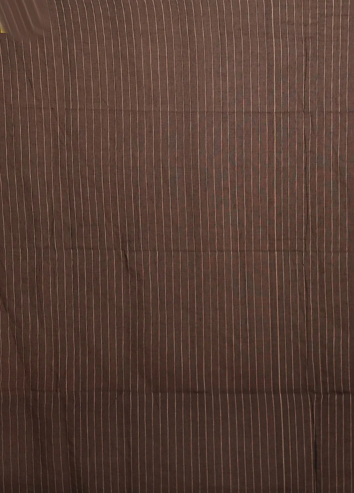 Black Matka Silk Saree With Blouse Piece - Image 5