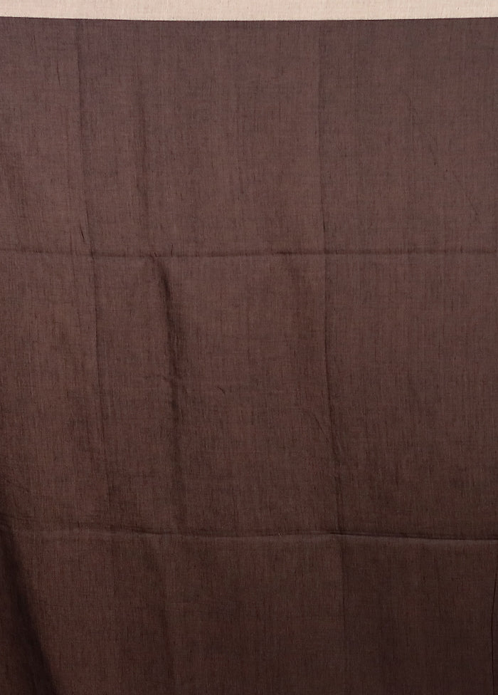 Black Matka Silk Saree With Blouse Piece - Image 5