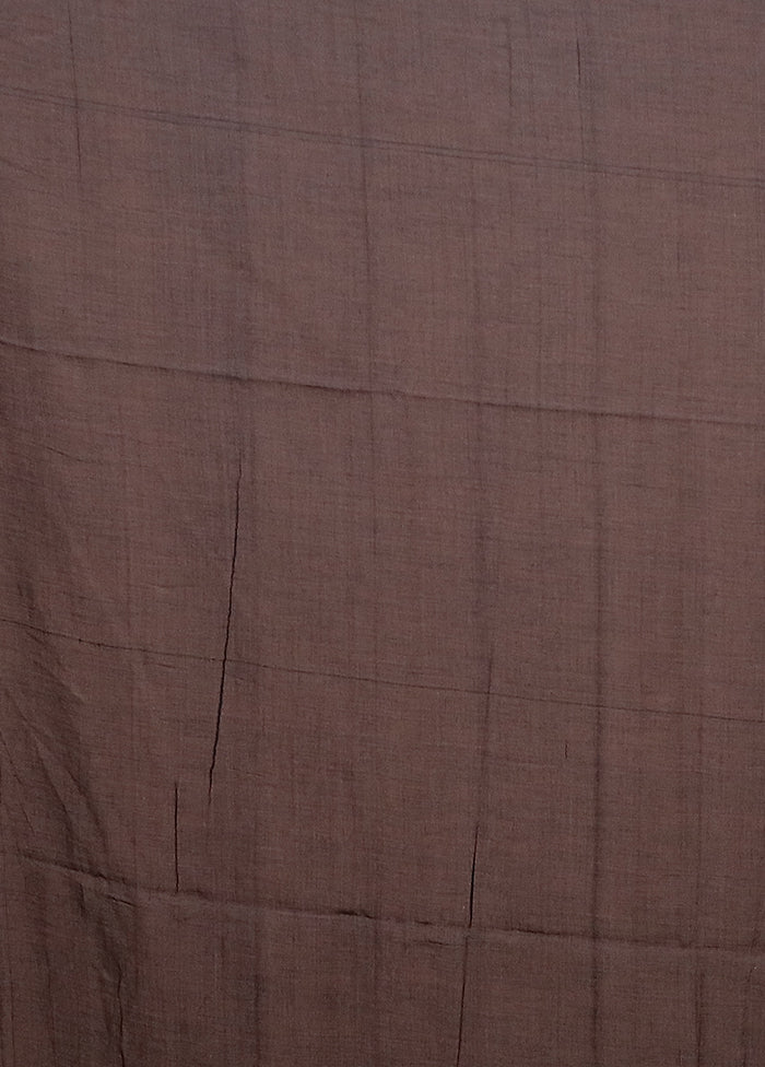 Black Matka Silk Saree With Blouse Piece - Image 5