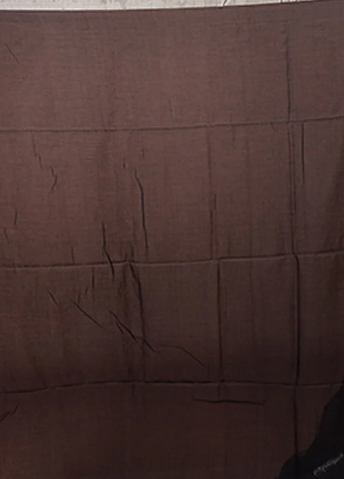 Black Matka Silk Saree With Blouse Piece - Image 5