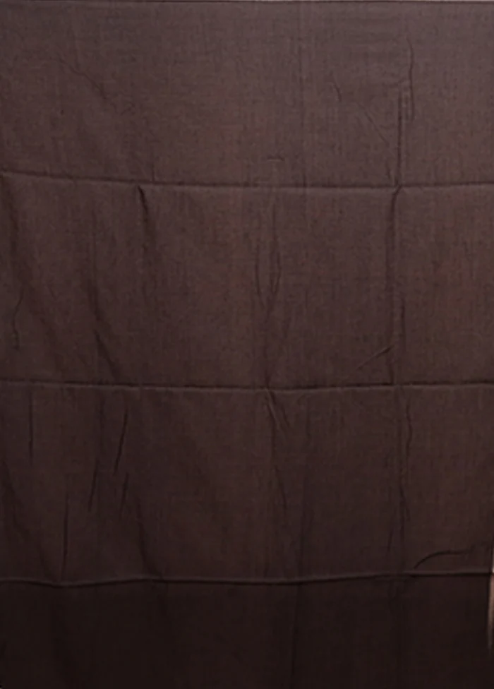 Black Matka Silk Saree With Blouse Piece - Image 5