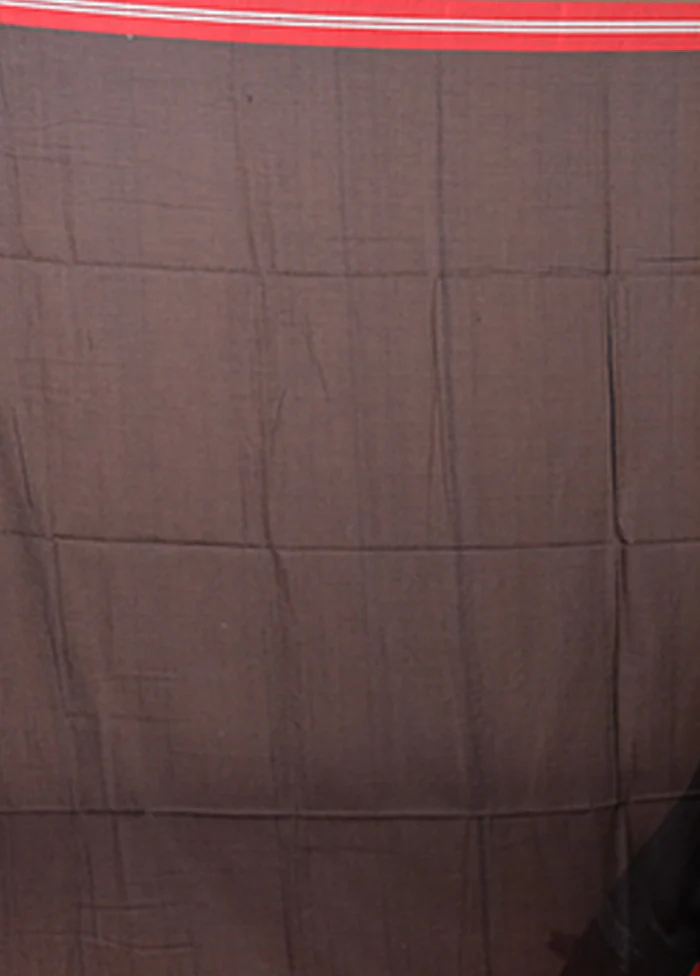 Black Matka Silk Saree With Blouse Piece - Image 5