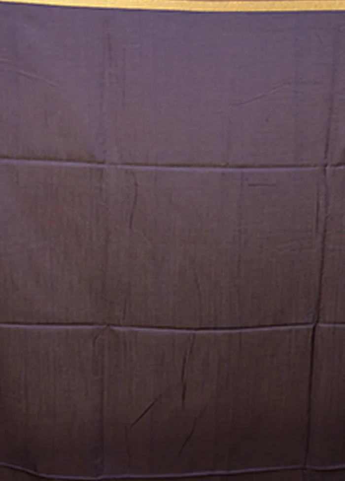 Black Matka Silk Saree With Blouse Piece - Image 5