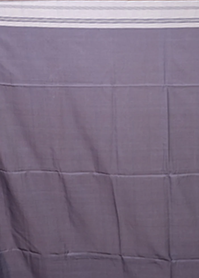 Blue Matka Silk Saree With Blouse Piece - Image 5