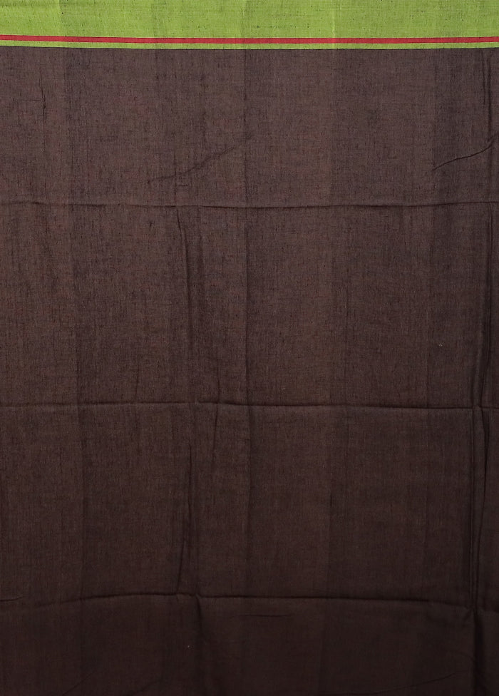 Black Matka Silk Saree With Blouse Piece - Image 5