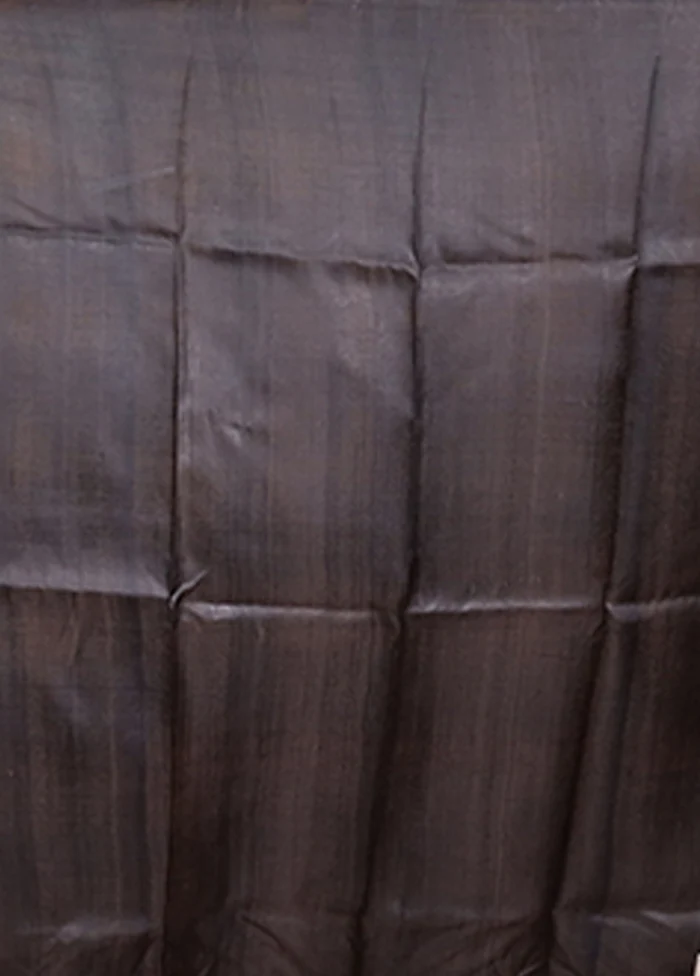 Black Printed Pure Silk Saree Without Blouse Piece - Image 5