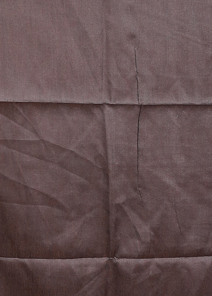 Black Tussar Silk Saree With Blouse Piece - Image 5