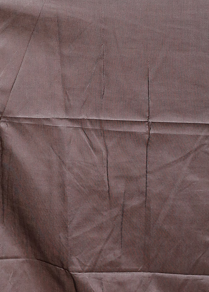 Black Tussar Silk Saree With Blouse Piece - Image 5