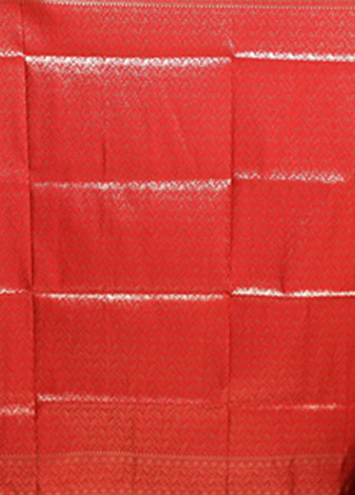 Blue Banarasi Silk Saree With Blouse Piece - Image 5