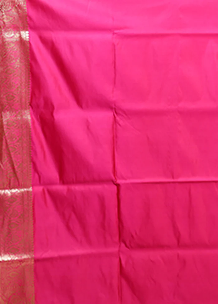 Blue Banarasi Silk Saree With Blouse Piece - Image 5