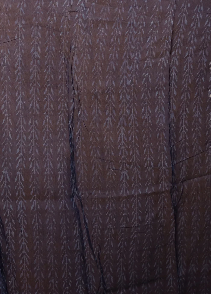 Blue Chanderi Silk Saree With Blouse Piece - Image 5