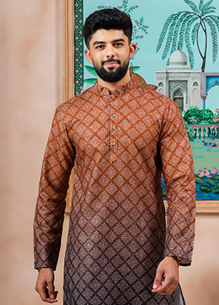 Blue Cotton Kurta & Pajama Set - Image 2