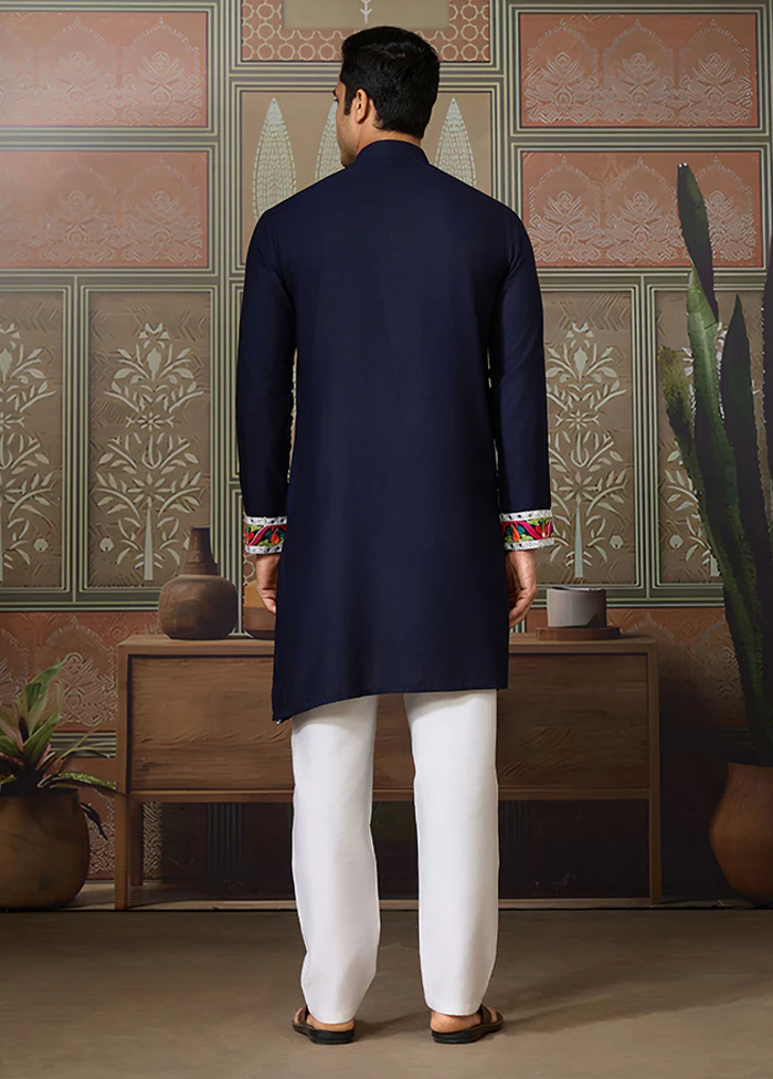 Blue Cotton Kurta - Image 3