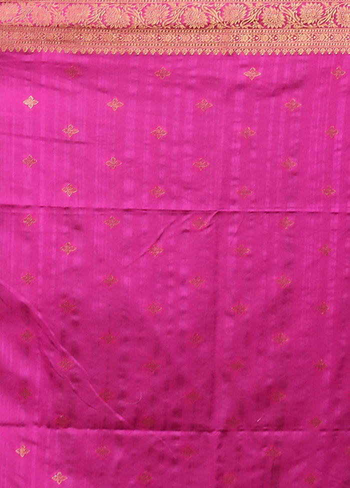 Blue Dupion Silk Saree With Blouse Piece - Image 5