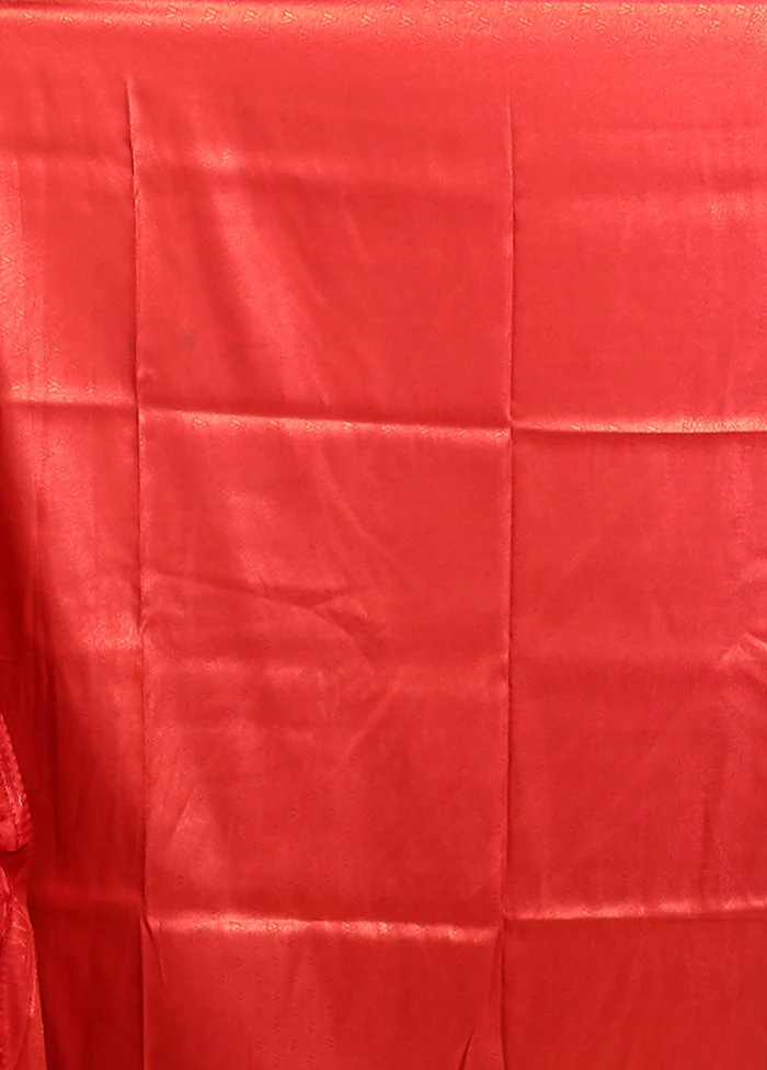Blue Dupion Silk Saree With Blouse Piece - Image 5
