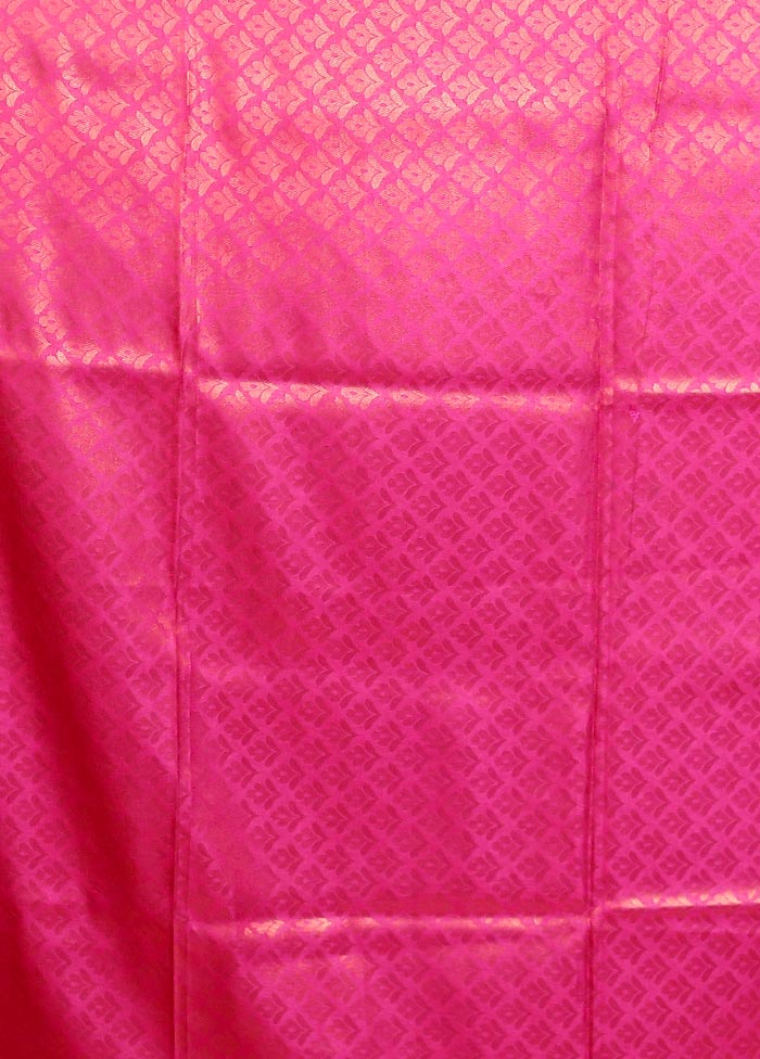 Blue Dupion Silk Saree With Blouse Piece - Image 5