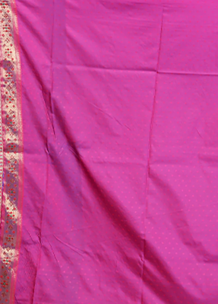 Blue Dupion Silk Saree With Blouse Piece - Image 5