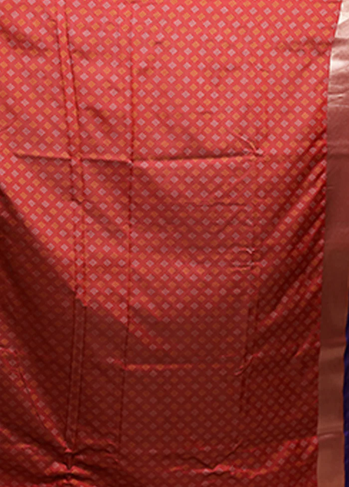 Purple Dupion Silk Saree With Blouse Piece - Image 5