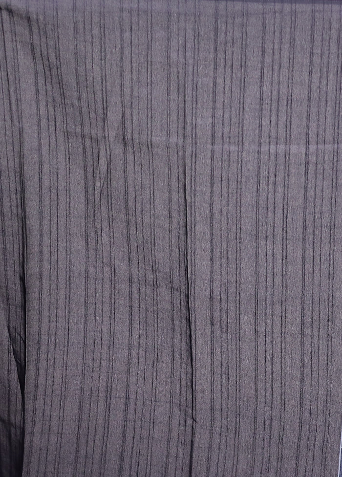 Blue Dupion Silk Saree With Blouse Piece - Image 5