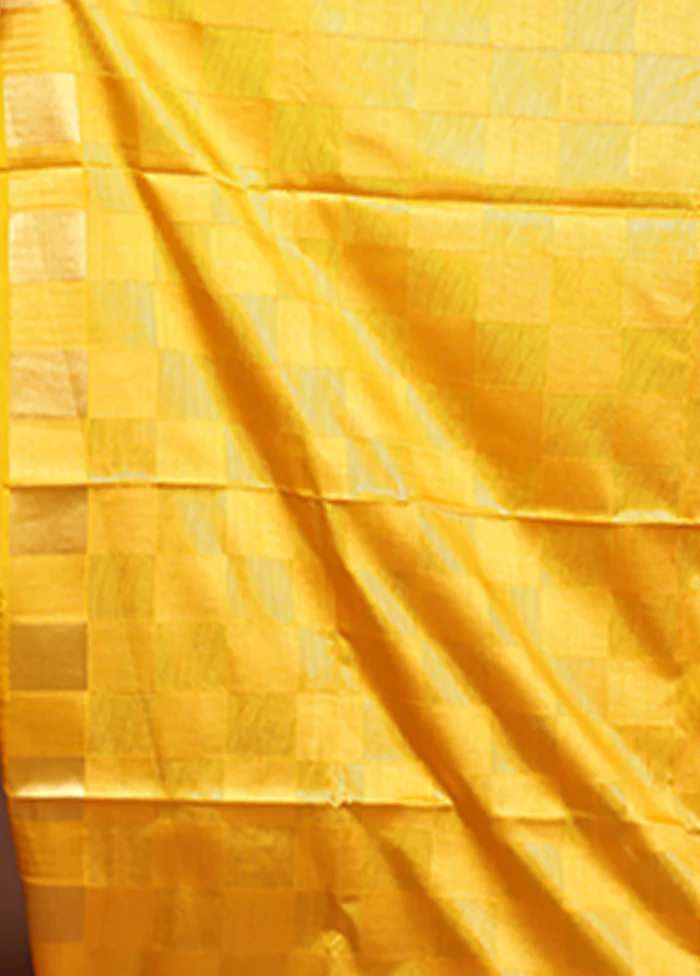 Blue Dupion Silk Saree With Blouse Piece - Image 5
