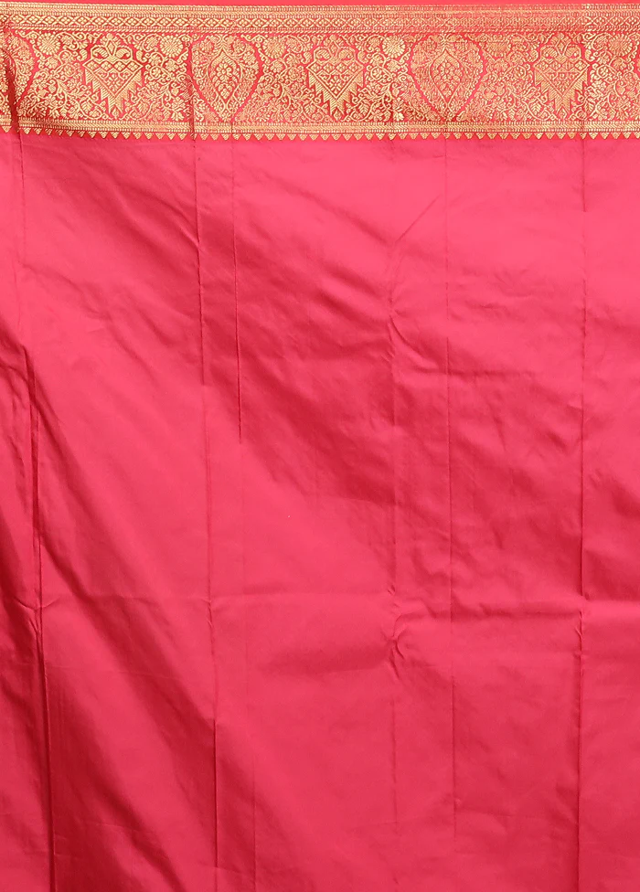 Purple Kanjivaram Silk Saree With Blouse Piece - Image 5