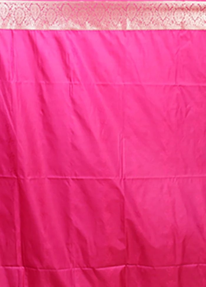 Blue Kanjivaram Silk Saree With Blouse Piece - Image 5