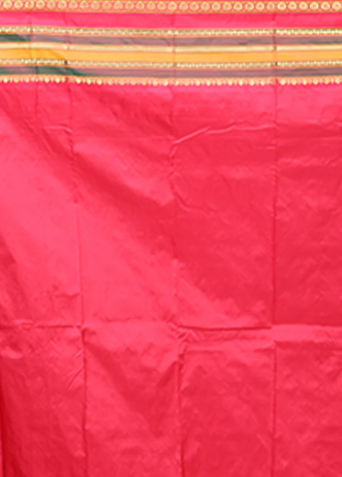 Blue Kanjivaram Silk Saree With Blouse Piece - Image 5