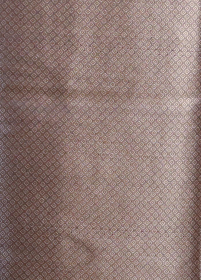 Blue Kora Silk Saree With Blouse Piece - Image 5