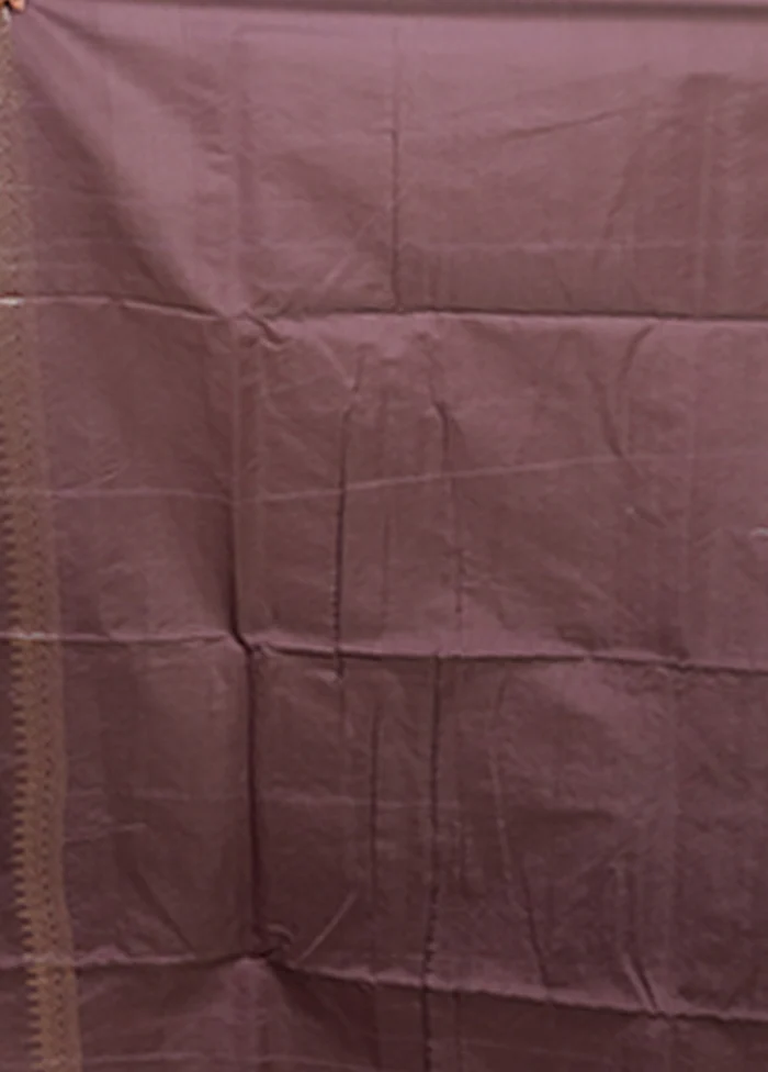 Blue Kora Silk Saree With Blouse Piece - Image 5