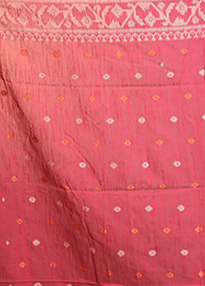 Blue Matka Silk Saree With Blouse Piece - Image 5