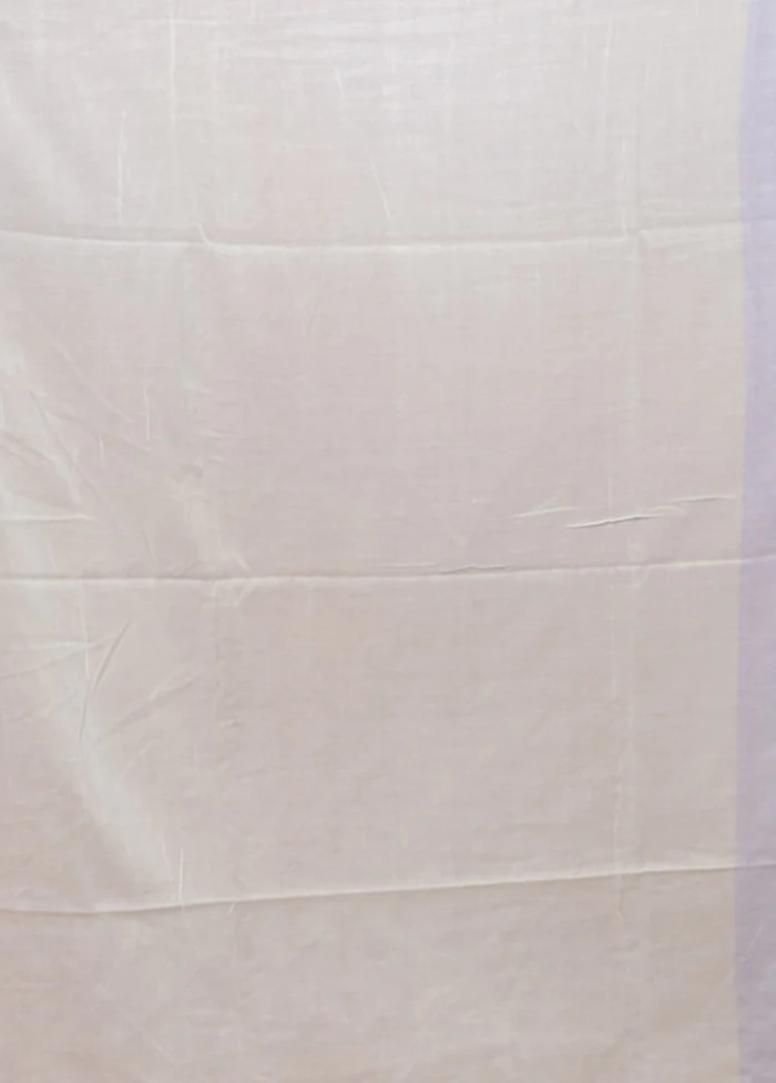 Blue Matka Silk Saree With Blouse Piece - Image 5