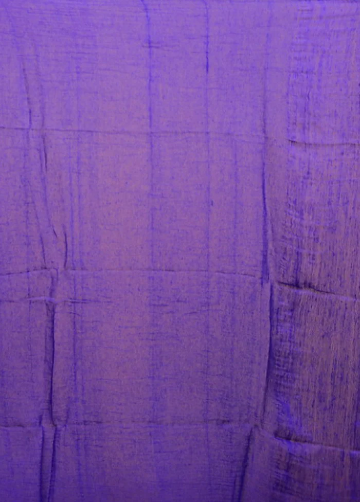 Blue Matka Silk Saree With Blouse Piece - Image 5