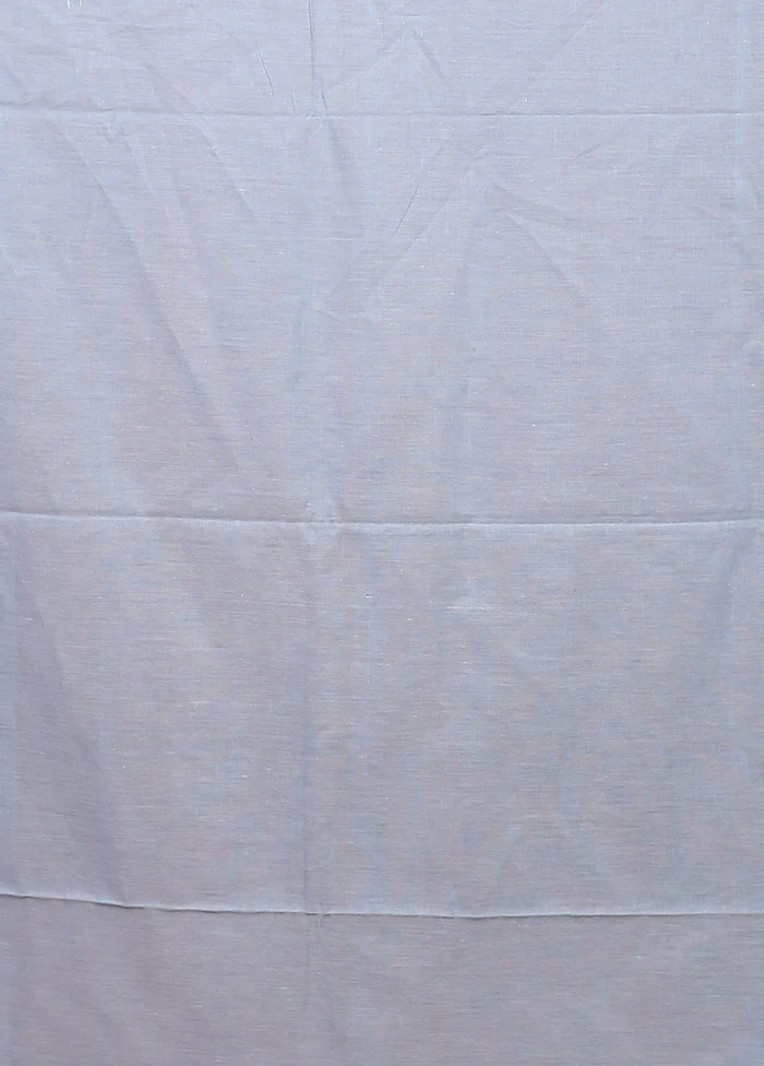 Blue Matka Silk Saree With Blouse Piece - Image 5