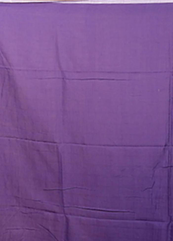 Blue Matka Silk Saree With Blouse Piece - Image 4