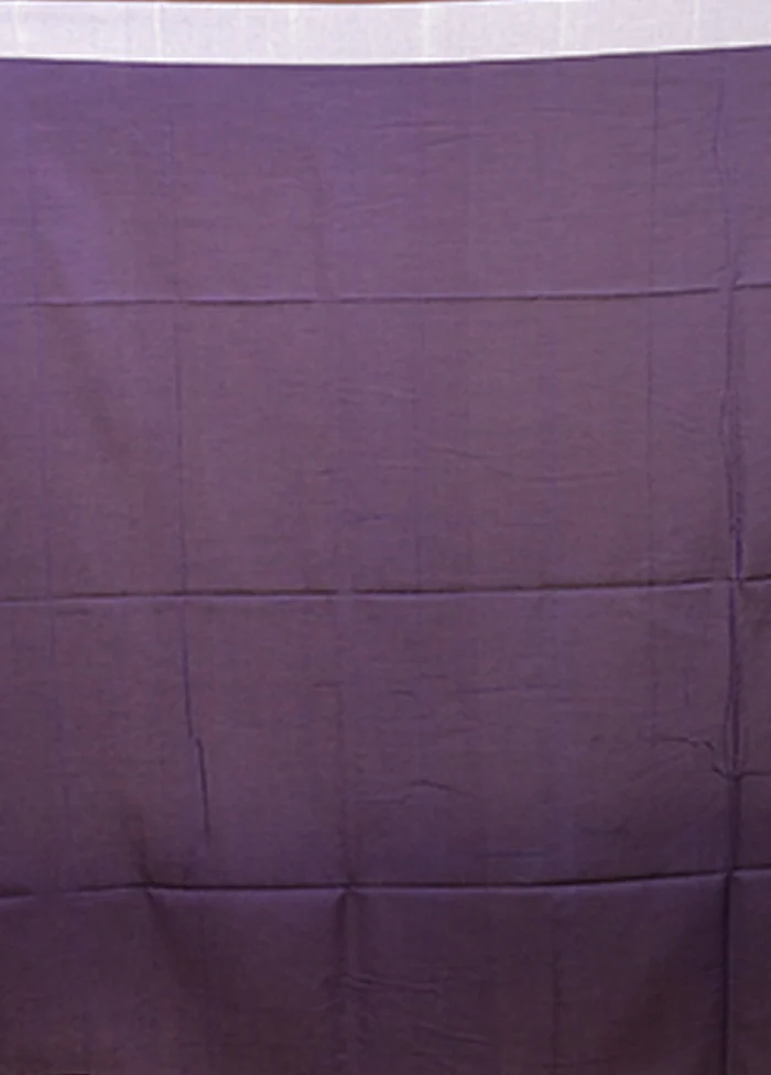 Blue Matka Silk Saree With Blouse Piece - Image 5