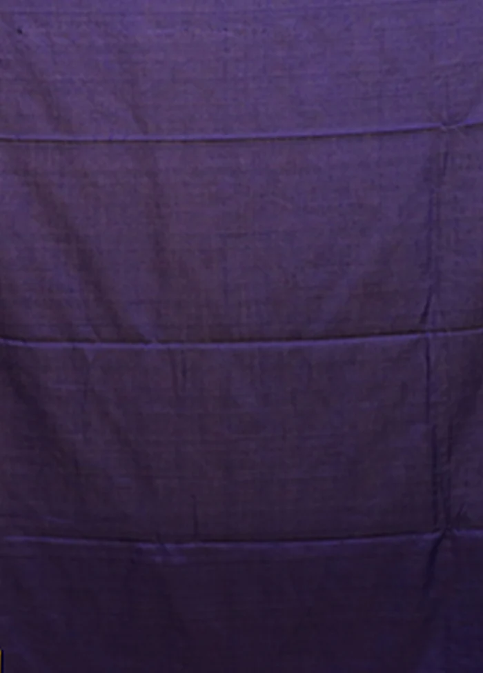 Blue Matka Silk Saree With Blouse Piece - Image 5