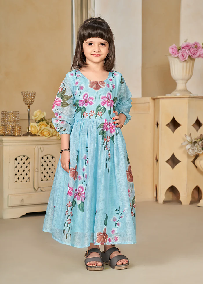 Blue Silk Frock